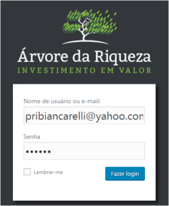 Árvore da riqueza login